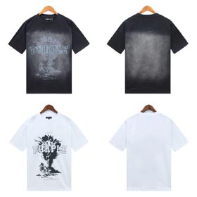 Fioletowe koszulki mody-1624  