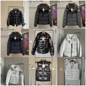 Moncler Madeira serii Krótka Kurtka w dół Zipper Fit Kapuchowaną Kurtka z długim rękawem w dół-4287  