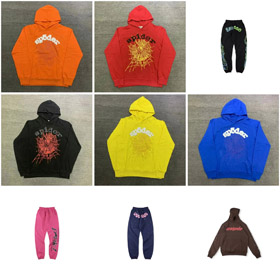 Spder 555555 pianka druk pająk web sweater z kapturem-4480  