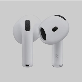 Apple AirPods 4 (z aktywną redukcją hałasu) z obudową do ładowania bezprzewodowego (USB-C)-4744  