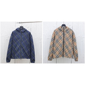 Burberry Kapuchowaną odwracalną paskową kurtkę windbreaker-4820  