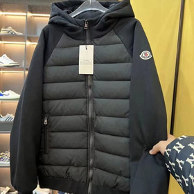 Moncler Maya prosta ciepła kurtka z kapturem z bawełną - 4828  
