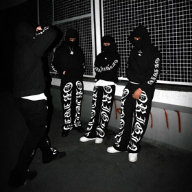 Chrome Serca CH List Druk Moda Luźny Kapuchony Zestaw-4938  