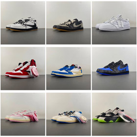 Nike Travis Scott x Jordan Air Jordan 1 Niskie OG Retro Skate Buty-5106  