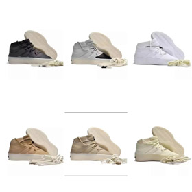 Strach Boga x adidas Atletyka serii gliny okrągłe palce z koronką w górę buty do koszykówki w środku-5216  