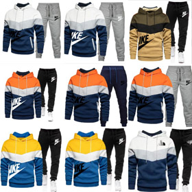 Nowy wielobarwny patchwork z kapturem zestaw-5221  