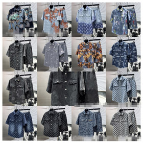 Louis Vuitton (LV) luźny garnitur dżinsowy jest stylowy-5317  