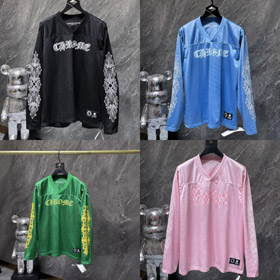 Chrome serca CH Nowa limitowana edycja Kwiatowy rękaw Hokej na lodzie Jersey luźna koszulka-5325  