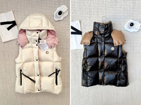 Moncler wysokiej jakości krótka kamizelka z kapturem - 5446  