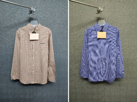 Miu Miu kontrolowana koszula z haftowanymi literami-5457  