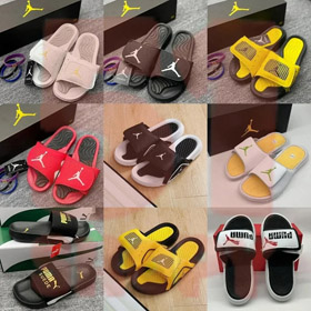 Jordan Modne i wygodne kapcie z rzepkiem-5594  