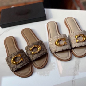 Trener nowe płótno płaskie sandały slajdowe-5620  