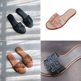 Tory Burch siatki płaskie sandały slajdowe-5625  