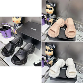 SMFK nowe sandały platformowe z konstrukcją paska krzyżowego-5703  