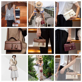 Loro Piana nowa torba kosmetyczna ze skóry vintage-5830  