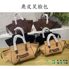 Celine nowy Smile Wing miękkie skórzane crossbody torba-5833  