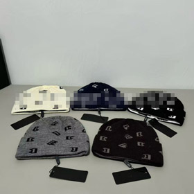 Dolce & Gabbana DG nowa kolekcja all-over żakard dzianiny ciepły czapka czapka-5851  