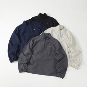 ALO pół-zip haftowany kołnierz kurtka sportowa-5897  